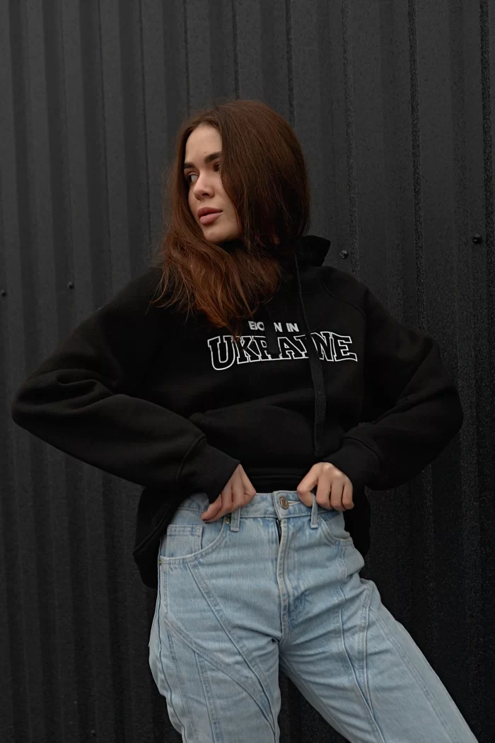 28.11 Худи Born in Ukraine Черный 25 Парні худі "BORN IN UKRAINE" чорні Фото - 7
