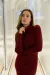 IMG_1339 Сукня вʼязана під горло з розрізом бордо 2024 Фото - 5