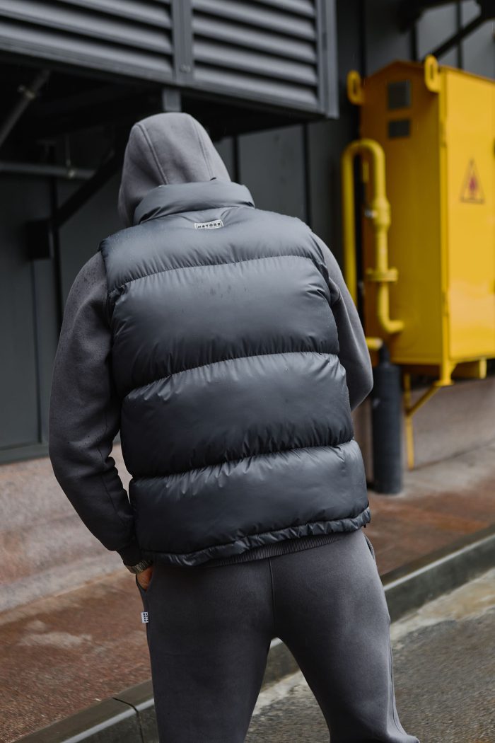 IMG_5789 Жилетка чоловіча дута графіт Фото - 6