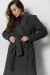 IMG_6805 Вовняне пальто під пояс жіноче графіт Фото - 4
