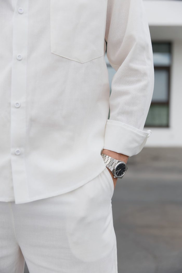 IMG_3239 Штани з льону чоловічі білі Фото - 6