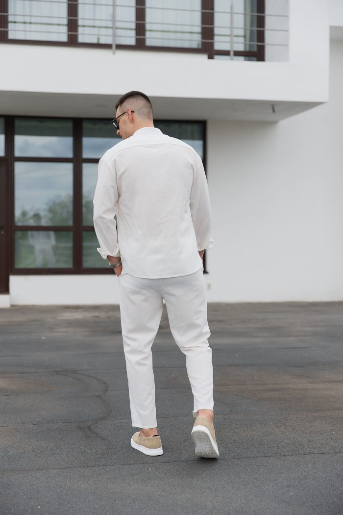 IMG_3241 Штани з льону чоловічі білі Фото - 5