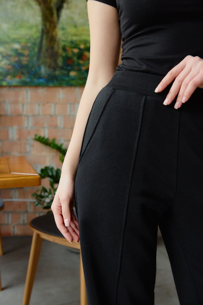 IMG_0962 Штани палаццо жіночі чорні Фото - 3