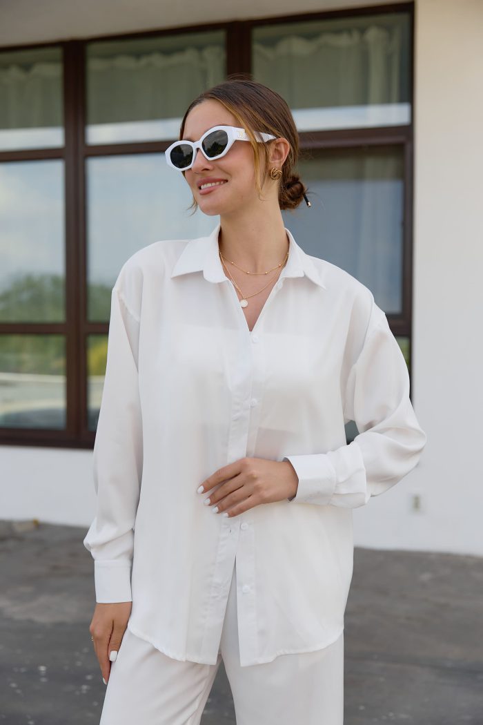 IMG_2308 Сорочка з сатину молочна Фото - 2