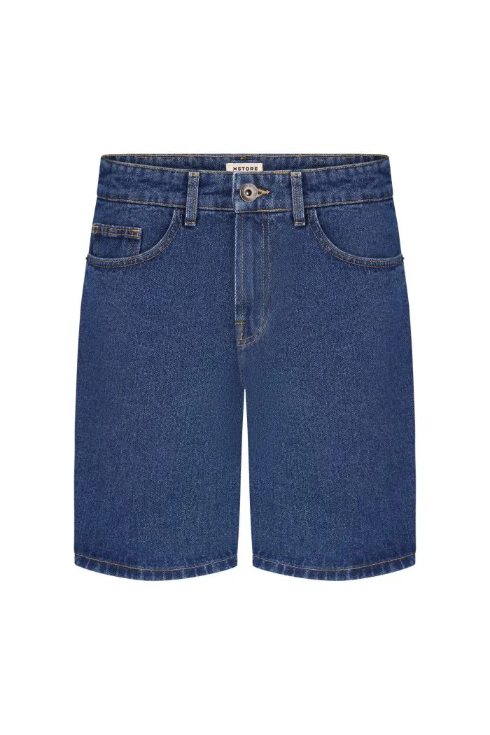 IMG_5310 (1) Шорти джинсові чоловічі сині Фото - 1