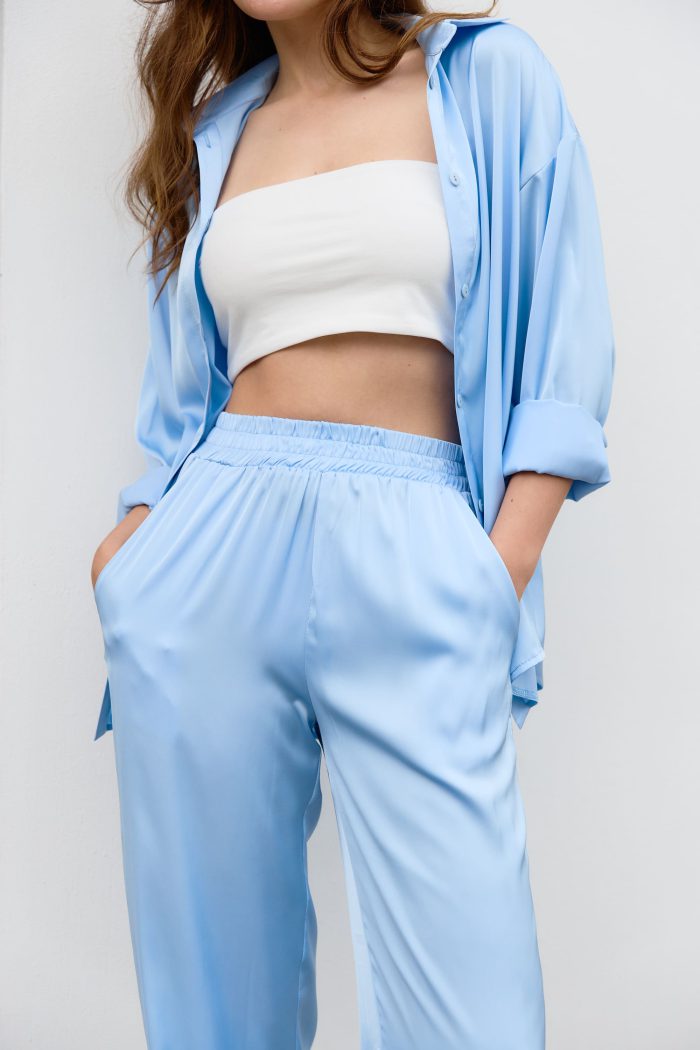 IMG_5769 Штани з сатину блакитні Фото - 5