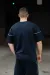 IMG_6539 Футболка лампас чоловіча темно-синя Фото - 4