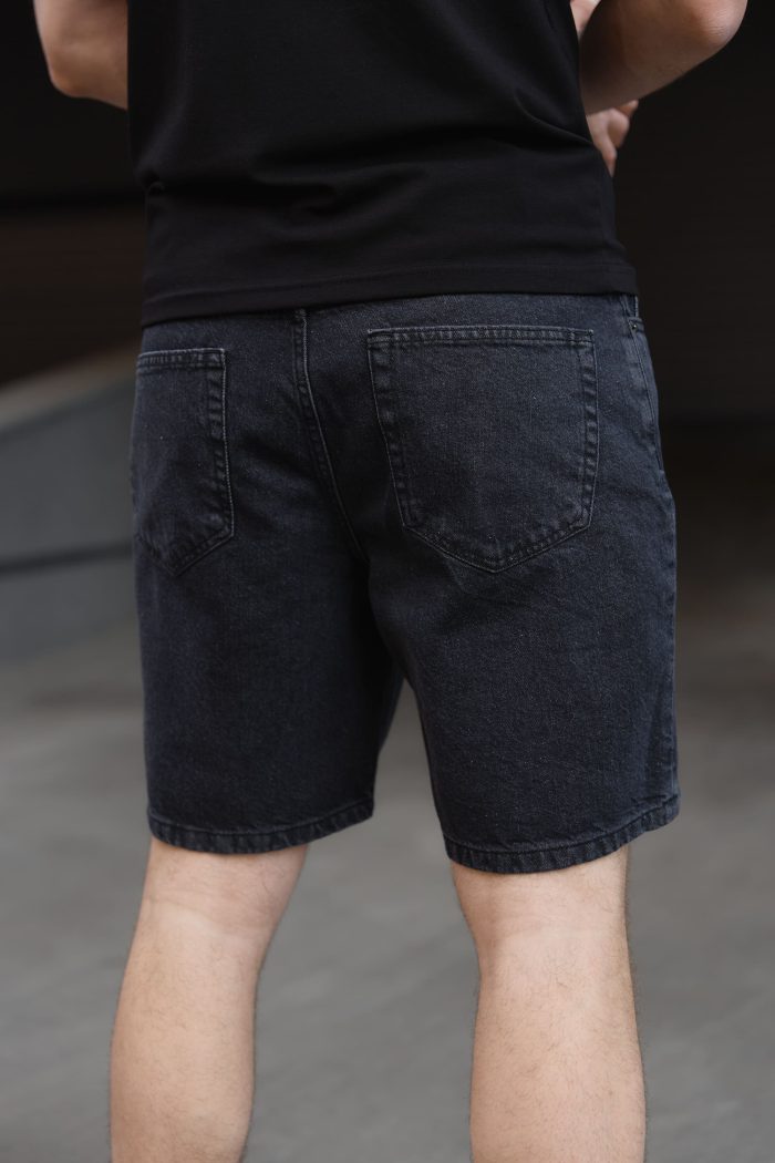 IMG_9022 Шорти джинсові чоловічі графіт Фото - 4