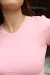 IMG_9799 Футболка вкорочена жіноча рожева Фото - 4