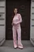 IMG_6020 Комплект в’язаний на блискавці зі штанами рожевий Фото - 4