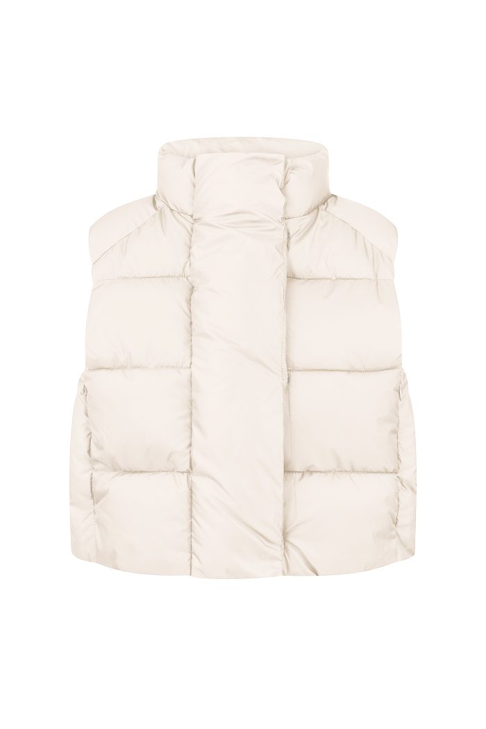 IMG_6646 Жилетка дута жіноча молочна Фото - 1