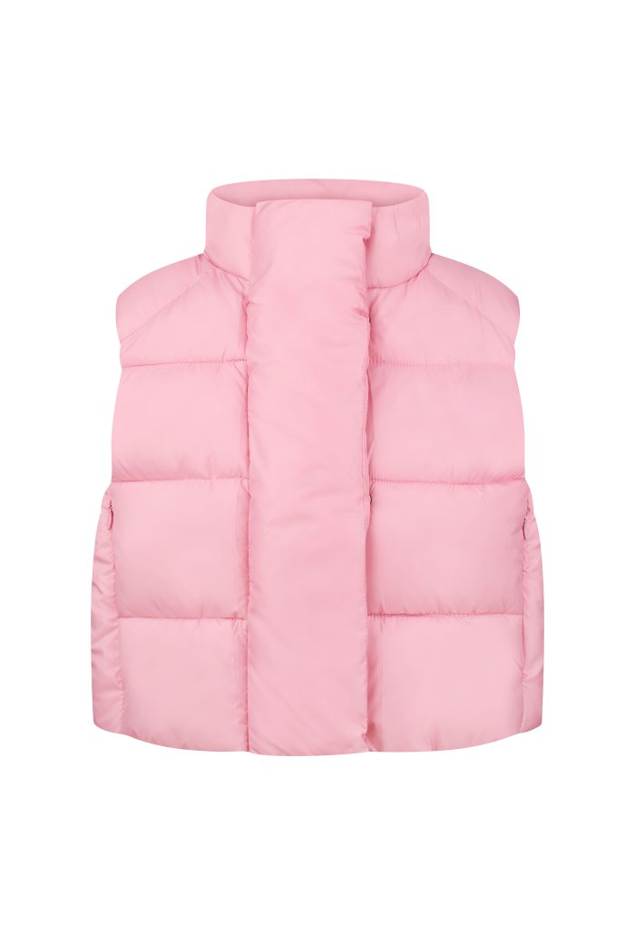 Жилетка дута жіноча рожева Фото - 1