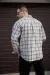 IMG_8833 Сорочка чоловіча у клітинку з необробленим краєм беж Фото - 5