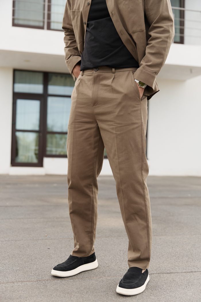 IMG_9114 Штани з котону чоловічі олива Фото - 2