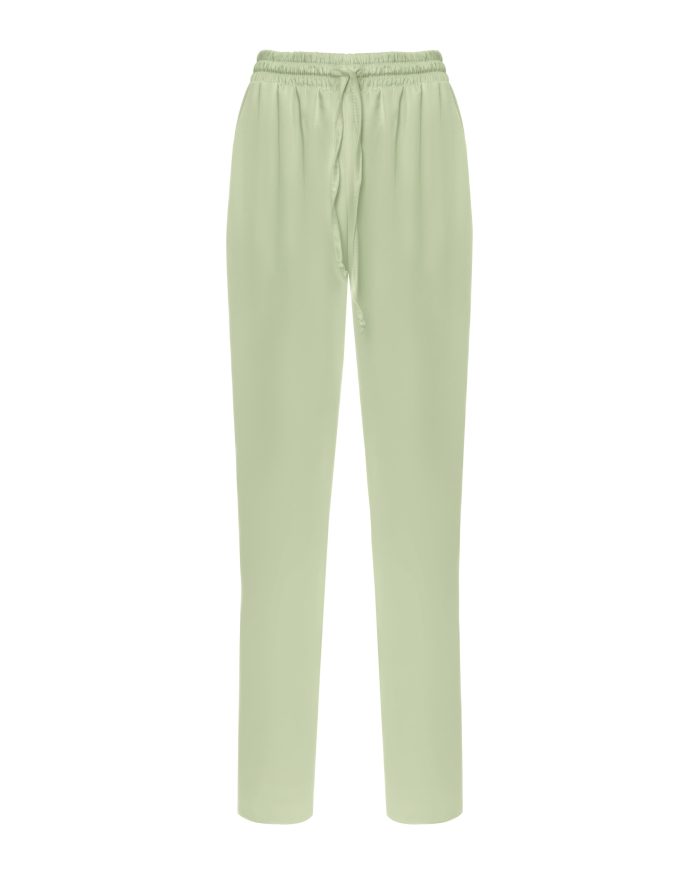 IMG_9528 Штани з сатину оливкові Фото - 1