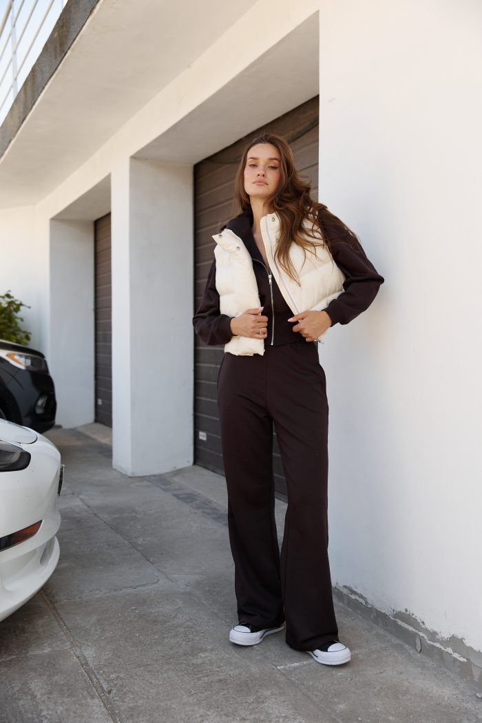 IMG_9817 Жилетка дута жіноча молочна Фото - 5