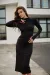 IMG_2967 Сукня з драпіруванням міді чорна Фото - 3