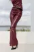 IMG_3651 Штани з еко-шкіри бордо Фото - 1
