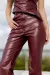 IMG_3653 Штани з еко-шкіри бордо Фото - 2