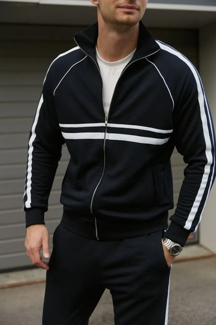 IMG_3911 Костюм з кантом чоловічий темно-синій Фото - 2