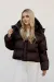 IMG_4710 Пуховик жіночий вкорочений шоколад Фото - 1