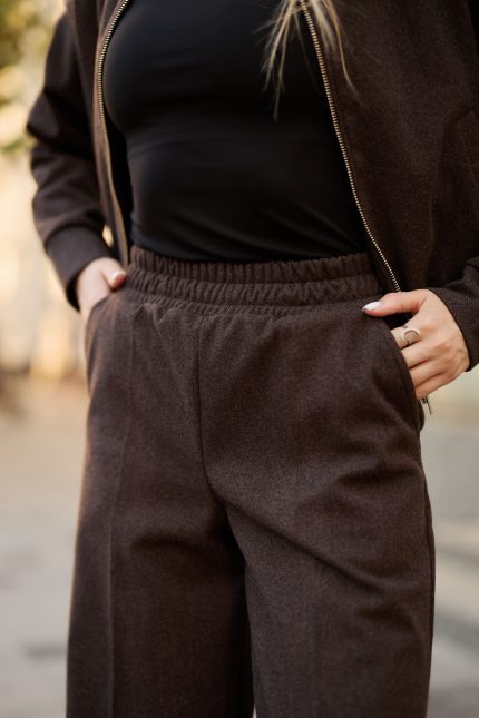 Костюм з кашеміру жіночий шоколад