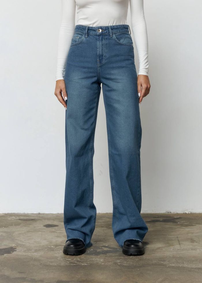 IMG_2706 (2) Джинси прямі жіночі сині new Фото - 1