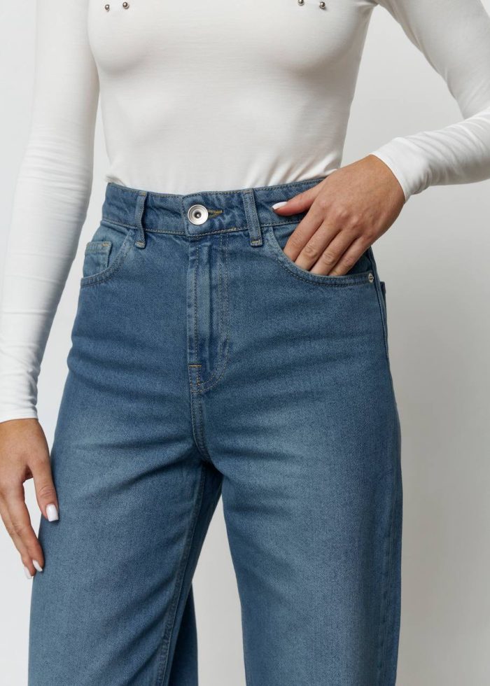 IMG_2710 (1) Джинси прямі жіночі сині new Фото - 4