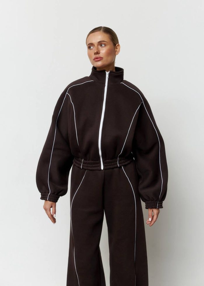 IMG_2732 (2) Костюм oysho з флісу жіночий шоколад Фото - 4