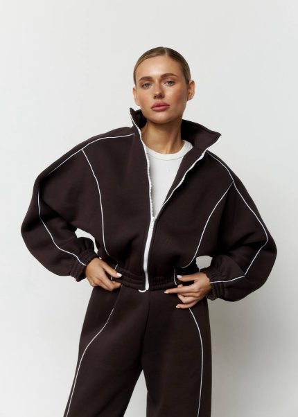 Костюм oysho з флісу жіночий шоколад