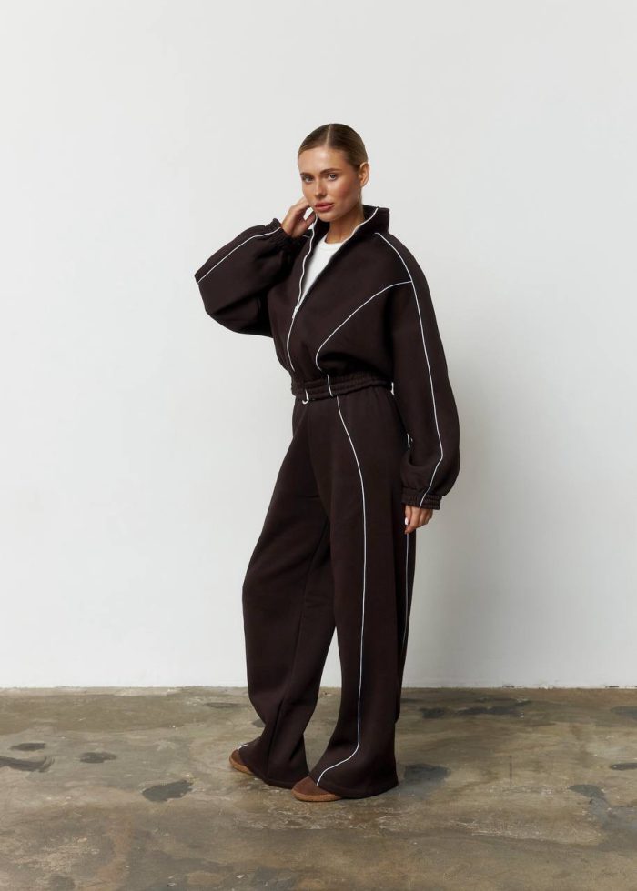 IMG_2735 (1) Костюм oysho з флісу жіночий шоколад Фото - 5