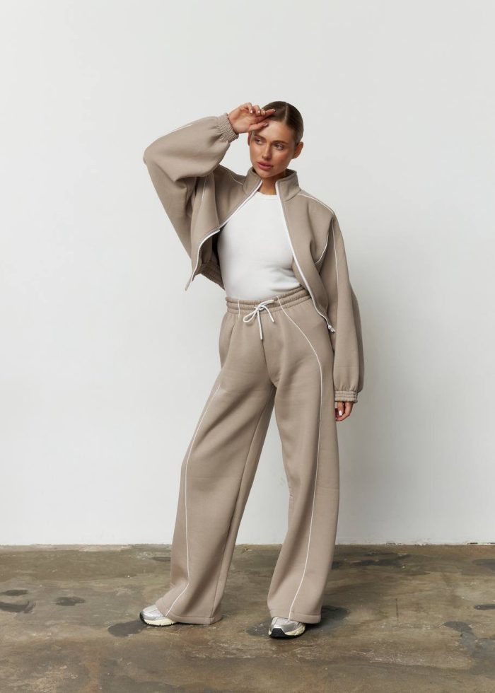 Костюм oysho з флісу жіночий беж Фото - 3