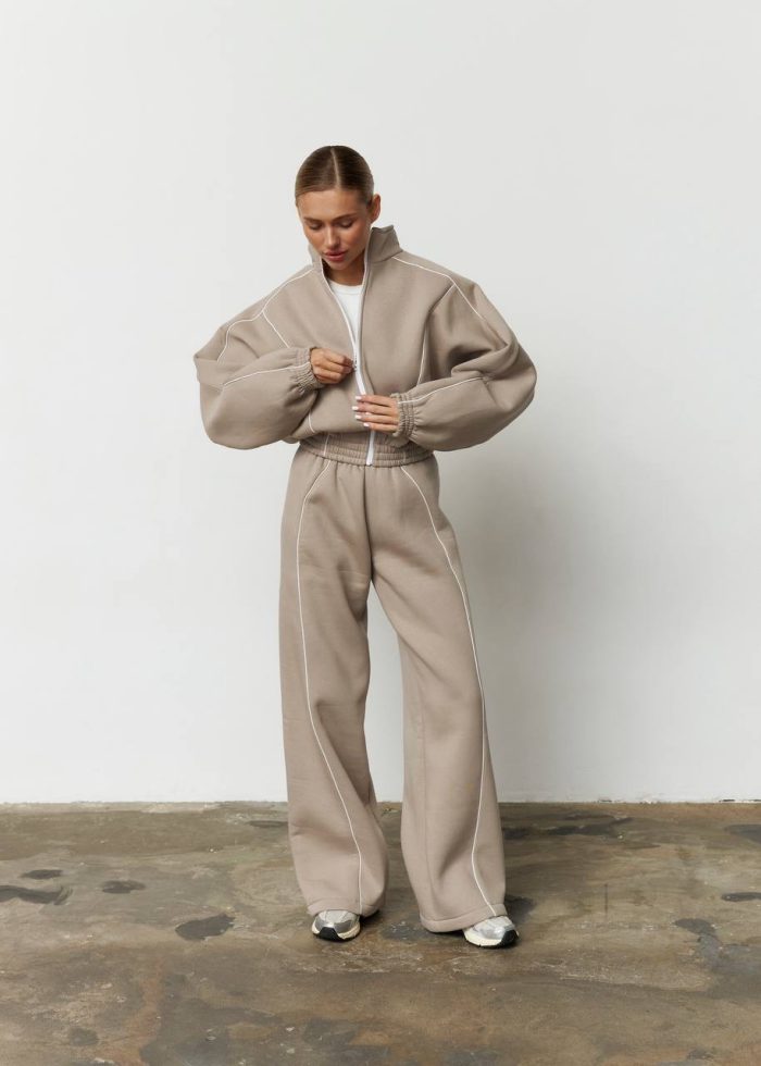 IMG_2743 (1) Костюм oysho з флісу жіночий беж Фото - 5