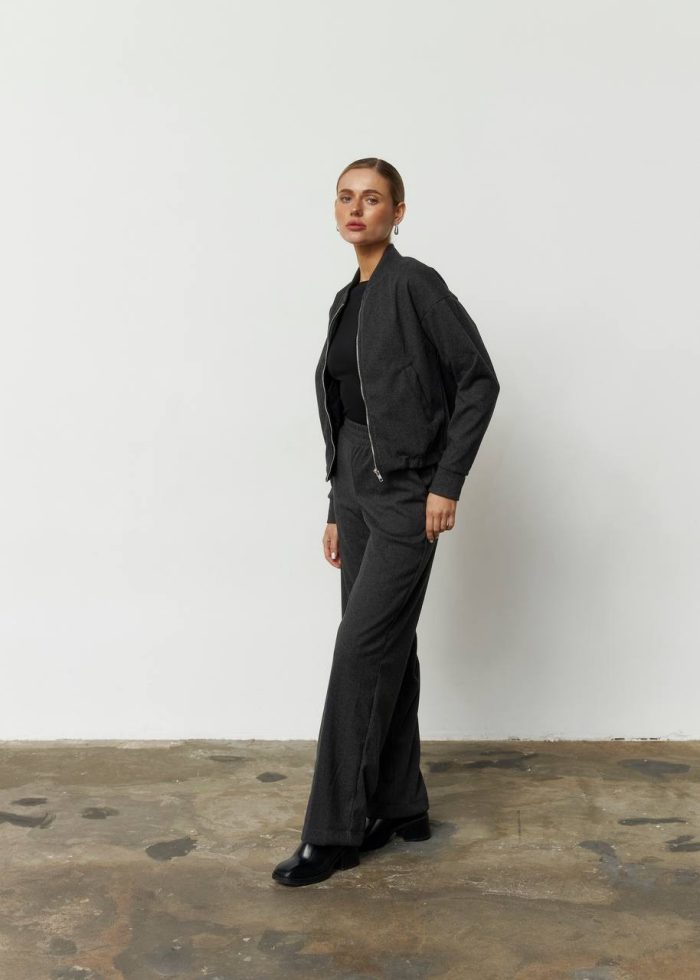 IMG_2857 Костюм з кашеміру жіночий графіт Фото - 5