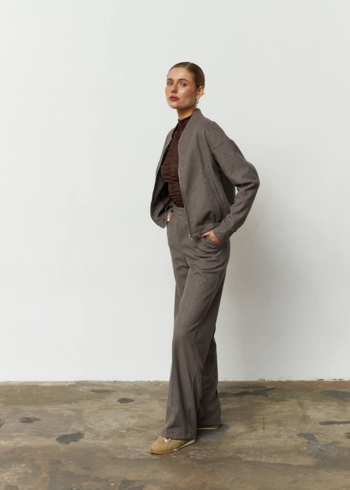 IMG_2866 Костюм з кашеміру жіночий бежевий Фото - 5