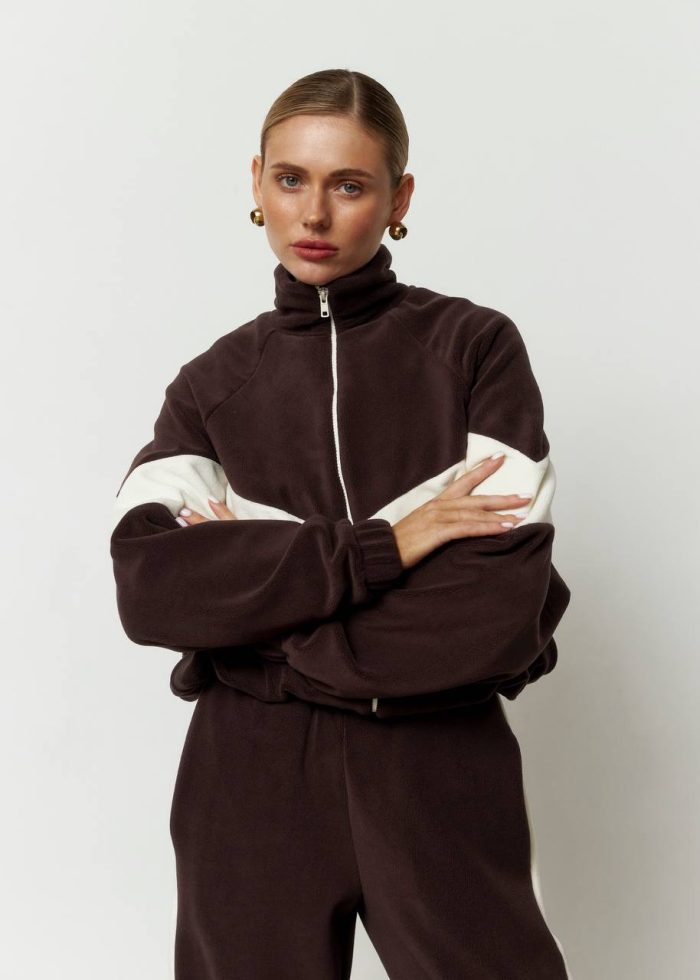 IMG_2888 Костюм лампас з полар флісу жіночий шоколад Фото - 2