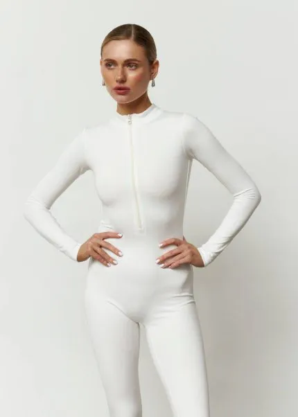 Комбінезон утеплений молочний