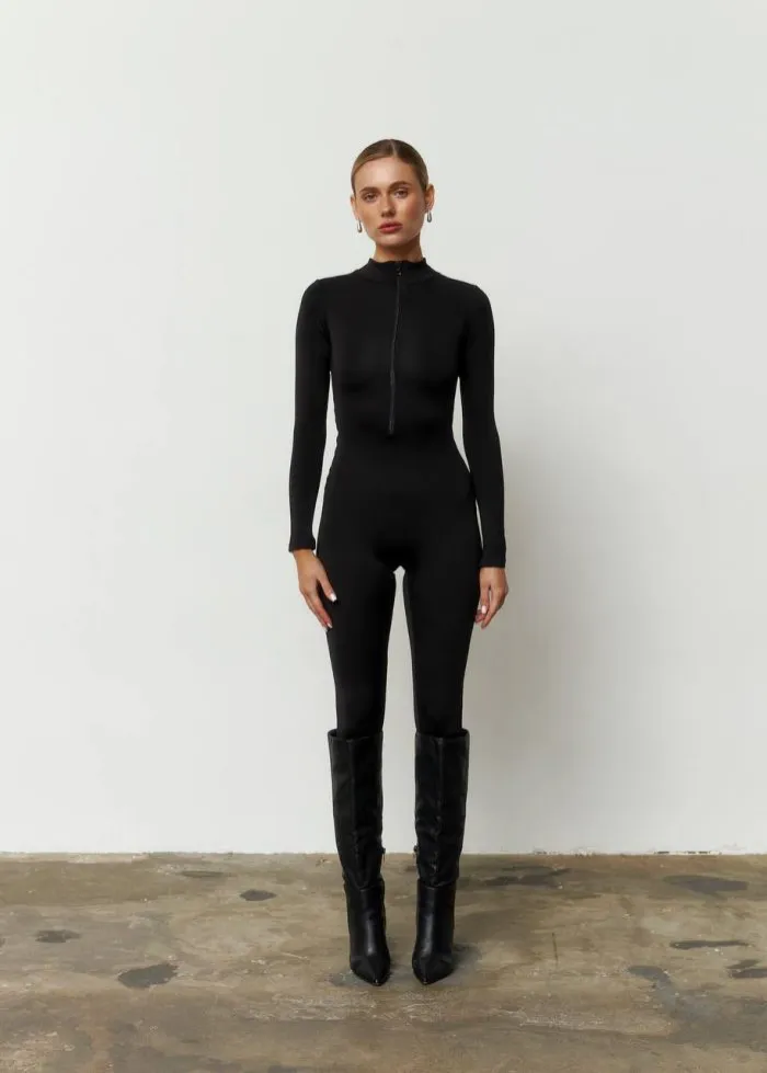 Комбінезон утеплений чорний Фото - 1