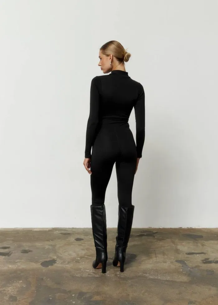 Комбінезон утеплений чорний Фото - 3