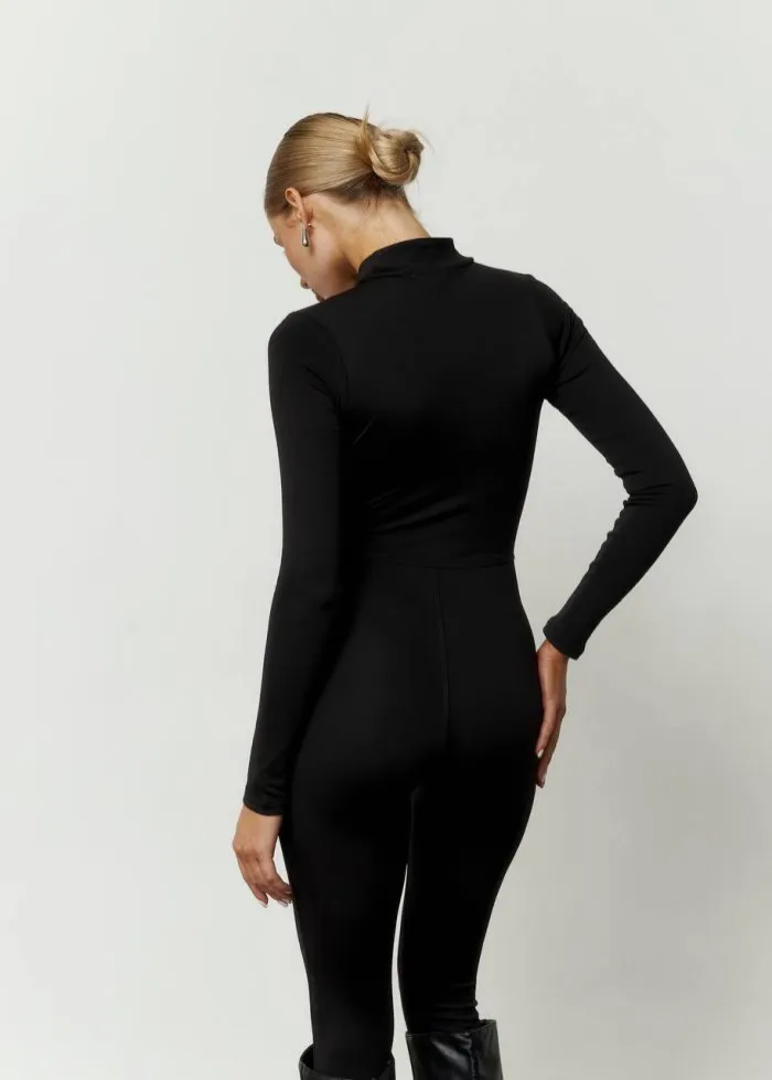 Комбінезон утеплений чорний Фото - 4