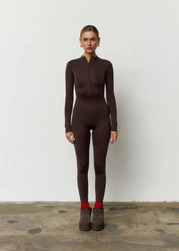 Комбінезон утеплений шоколад Фото - 1