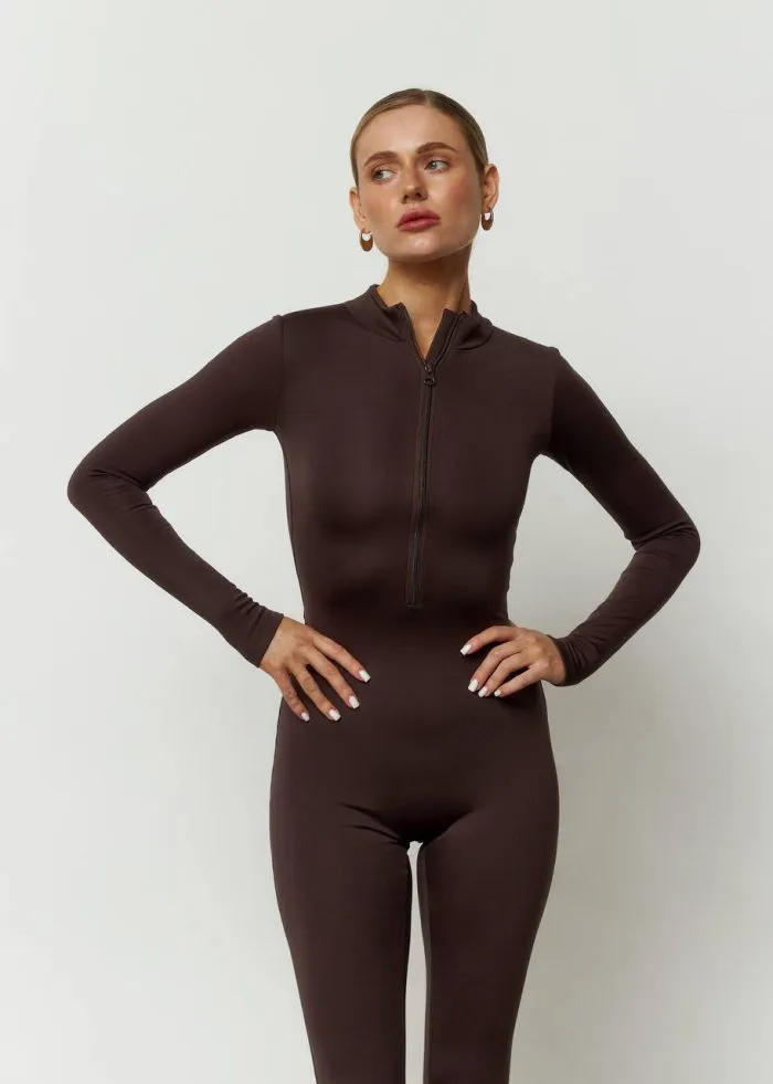 Комбінезон утеплений шоколад Фото - 2