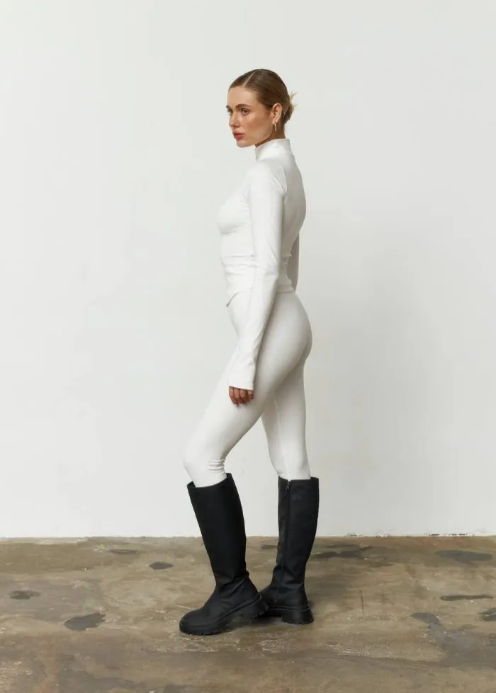 Лосини утеплені молочні Фото - 4