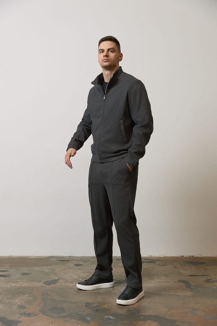 Костюм з кашеміру чоловічий графіт Фото - 1