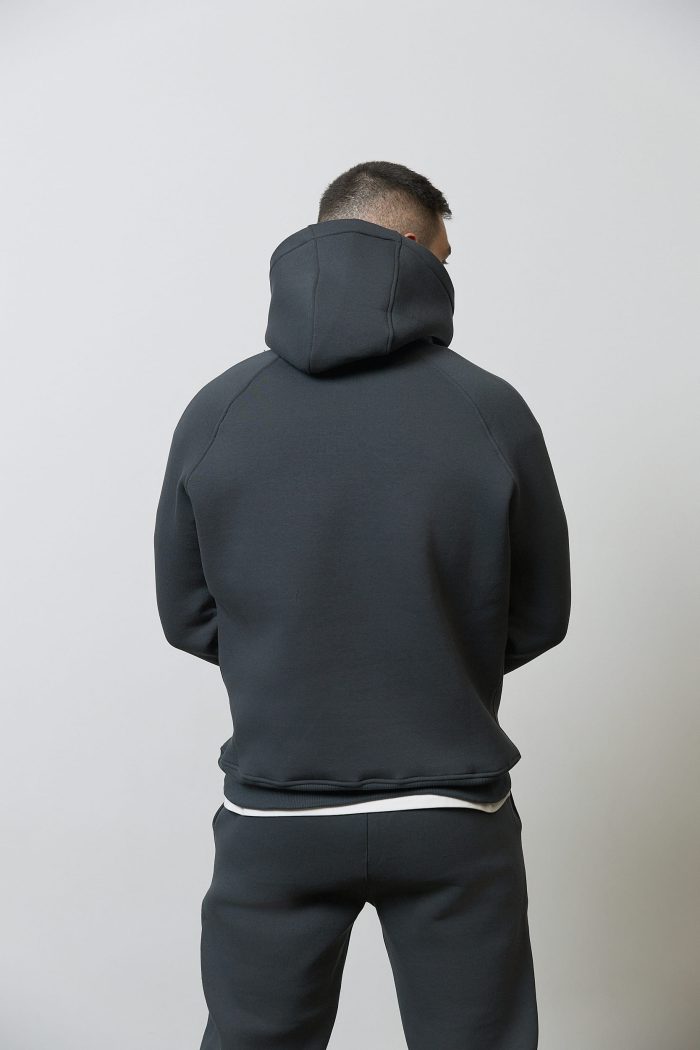 IMG_4145 (2) Костюм реглан з флісом чоловічий графіт Фото - 4