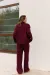 IMG_5771 Костюм в’язаний зі штанами та кофтою під горло бордо Фото - 4