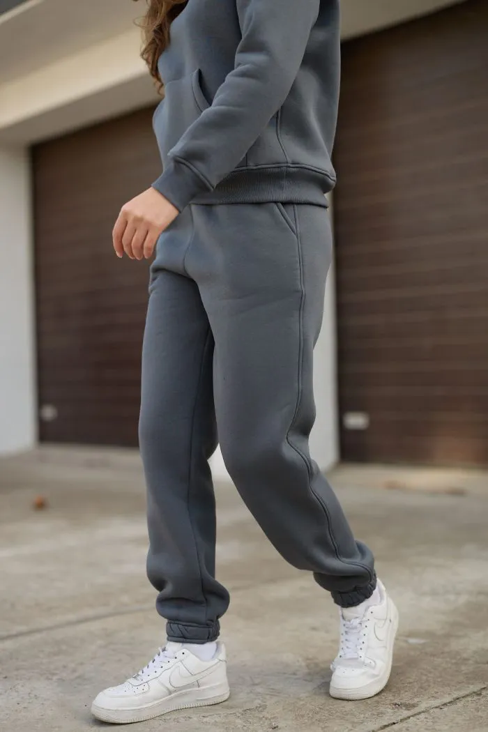 Костюм реглан з флісом жіночий графіт Фото - 2