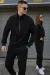 IMG_7016 Парні костюми зі стійкою з флісу чорні Фото - 4