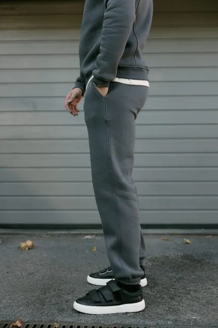 Джогери з флісу чоловічі графіт