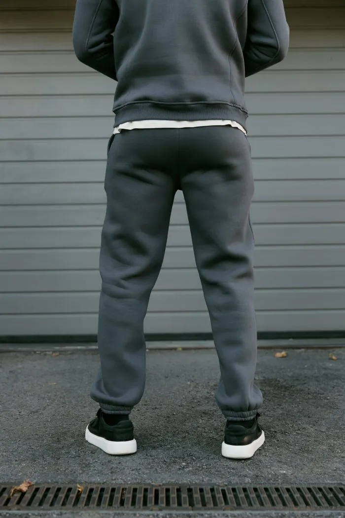 Джогери з флісу чоловічі графіт Фото - 4